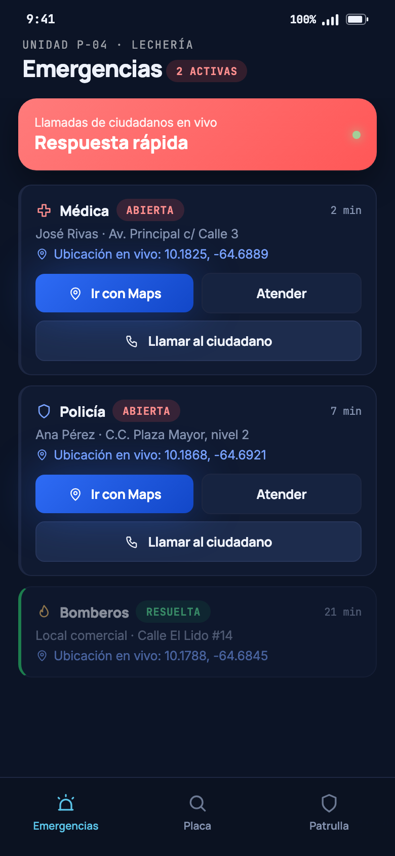 App de la policía